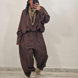 Coordinato/tuta JESON marrone