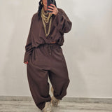 Coordinato/tuta JESON marrone