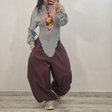 SAMIRA trousers plum
