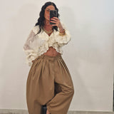 SAMIRA trousers plum