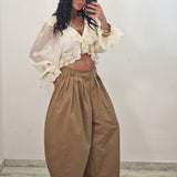 SAMIRA trousers plum