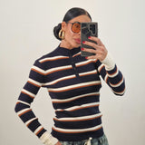 Maglioncino ELITE righe navy