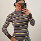 Maglioncino ELITE righe grigio