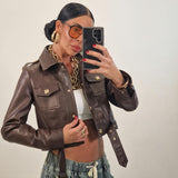 Jacket ANDROMEDA marrone