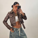 Jacket ANDROMEDA marrone