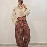 Pantalone ESTRELLA bordeaux