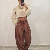 Pantalone ESTRELLA bordeaux
