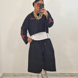 Felpa crop STELLA nera