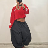 Felpa crop STELLA rossa