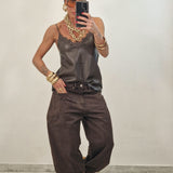 Canotta ELOISE marrone