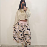 Felpa crop GINEVRA beige