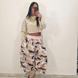 Bermudone AVA camouflage rosa