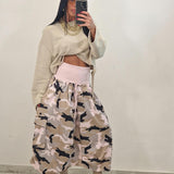 Bermudone AVA camouflage rosa