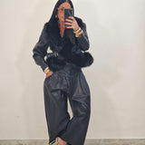 Giubbino in ecopelle CHANTAL