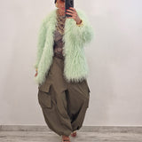 MARCY green track pants