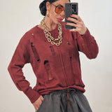 Maglioncino CLARA bordeaux