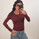 Maglia KATIE bordeaux