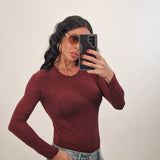 Maglia KATIE bordeaux