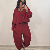 Coordinato/tuta JESON bordeaux
