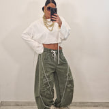 SAMIRA trousers plum
