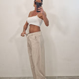 SAMIRA trousers plum