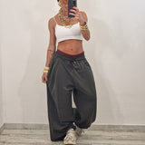 SAMIRA trousers plum