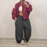 SAMIRA trousers plum