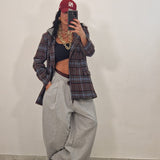 SAMIRA trousers plum