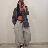 SAMIRA trousers plum