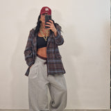 SAMIRA trousers plum