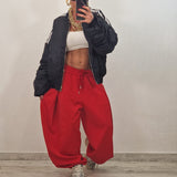 SAMIRA trousers plum
