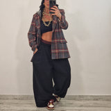 SAMIRA trousers plum
