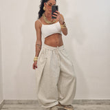 SAMIRA trousers plum