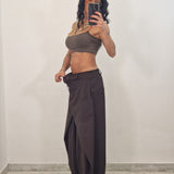 SAMIRA trousers plum