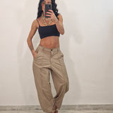 SAMIRA trousers plum