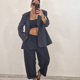 SAMIRA trousers plum