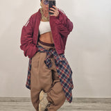 SAMIRA trousers plum