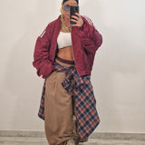 SAMIRA trousers plum