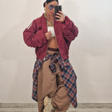 SAMIRA trousers plum