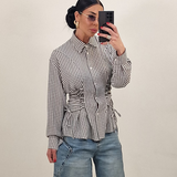 Camicia GIULY quadretti marrone