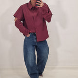 Camicia Ginevra bordeaux