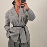 Blazer VALERY quadri nero