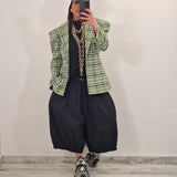 Blazer LAMBETH quadri verde