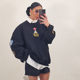 Maxi felpa STYLISH nero