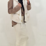 MIREA ivory long skirt