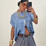 Camicia LUNA celeste