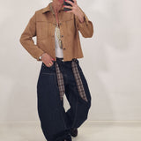 Camicia in eco camoscio FRIDA