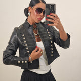 Giubbino in ecopelle RAISSA nero