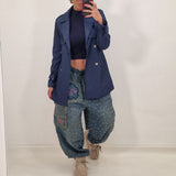 LORIS blue trench coat