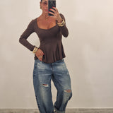 Maglia MIA marrone